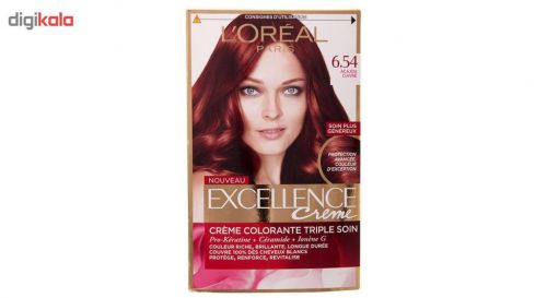 کیت رنگ موی لورآل سری Excellence شماره 6.54